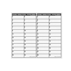 Klein Tools Wire Markers Household Electric Panel Labels with Directory 56255