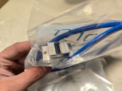 L-COM USB 3.0 Type A Coupler, Female Blkhd/Male, 1.0m ECF504-30-1AAS