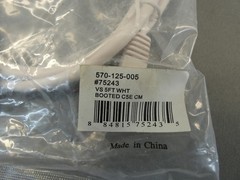 570-125-005 5ft White Booted Cat5e RoHS Cable – NEW Surplus!