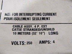 Cooper Crouse-Hinds CH4E-ECC-W10 4P Ext Ca+5E 10m NEW