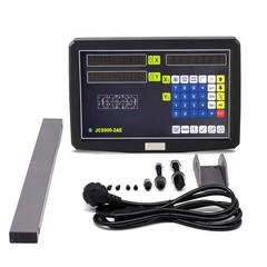 2 Axis Digital Readout+ Scale Kit For Milling Lathe Machine + Precision Linear