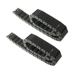 2× R38 18mm x 37mm 1 Meter Plastic Semi Closed Cable Long Drag Chain Carrier