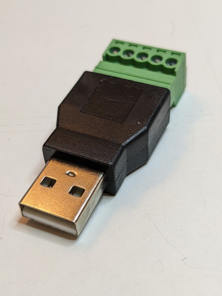 USB Male Breakout Board, Terminal Block Type A Connector Ship free from CA