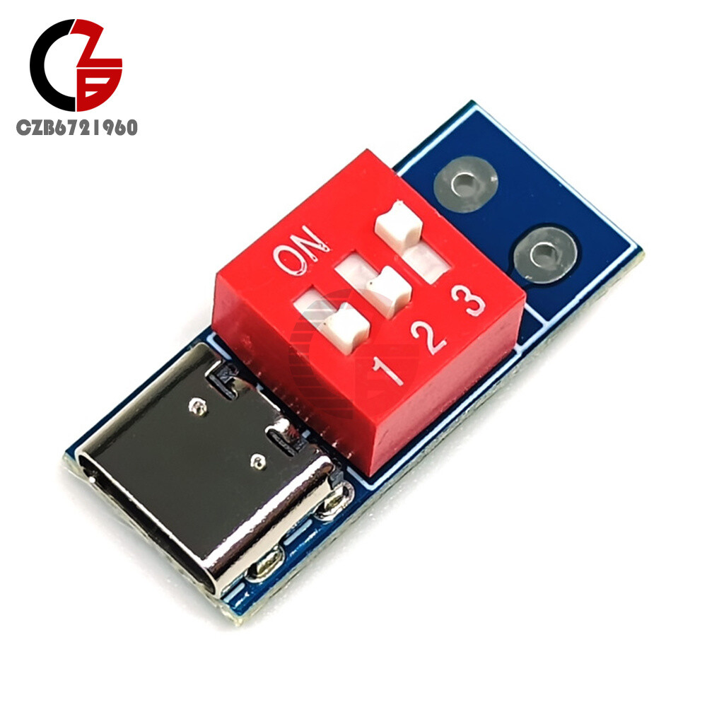PD/QC Decoy Fast Charging Trigger Module Adjustable Voltage 5V9V12V20V Type-C 5A