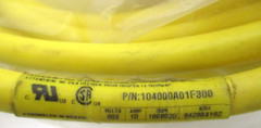 BRAD HARRISON-WOODHEAD CONNECTIVITY, 104000A01F300, 4-PIN 16/4 CORDSET, SURPLUS