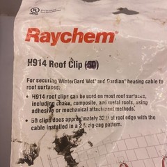 PACK OF 35 RAYCHEM H914 ROOF CLIPS TYCO THERMAL CONTROLS NEW 🎯