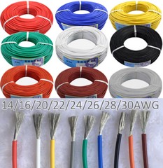 Cable 14/16/20/22/24/26-30 AWG Wire 0.08mm AWG Stranded 300V 200°C RoHS Cable