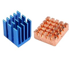 2pcs Aluminum Copper Heat Sink for Raspberry Pi 3 / B / B+ / 2 Model B S