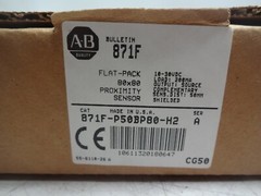 New Allen Bradley Flat-Pack 80×80 Proximity Sensor 871F-P50BP80-H2 Series A
