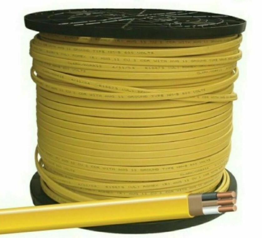 12/2 Romex 50ft NM-B 12-2 W/G Southwire Building Wire 20 Amp *(Brand may vary)*