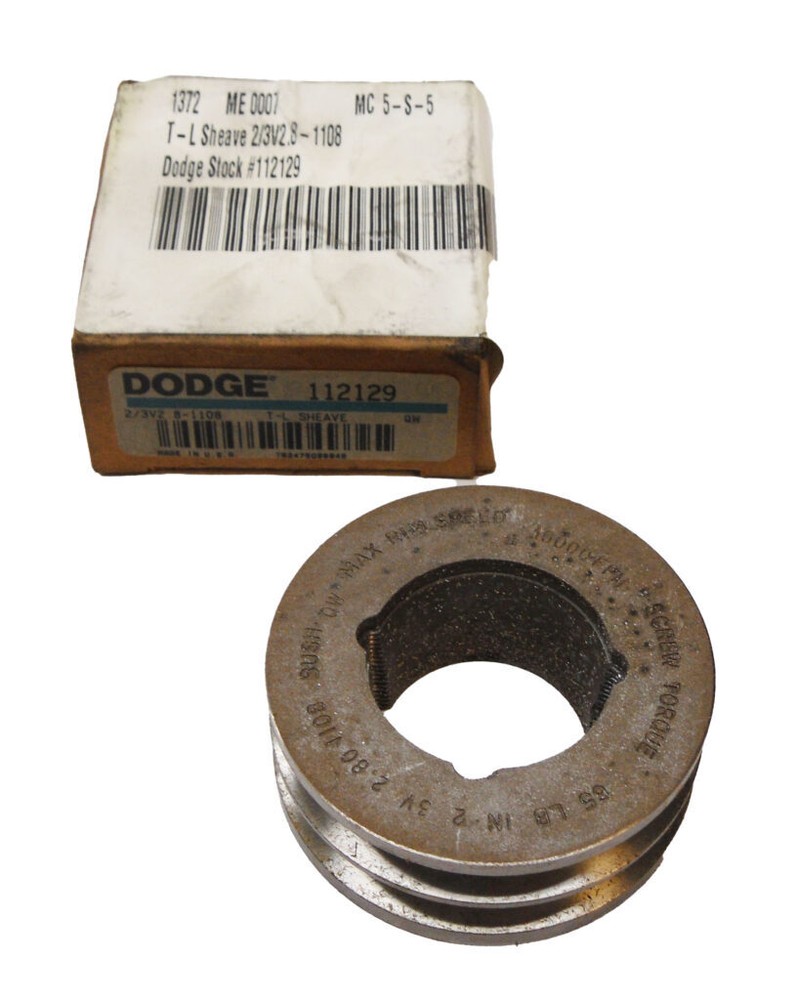 NEW DODGE 2/3V2.8-1108 TAPER-LOCK SHEAVE 1-1/2″ ID 2-3/4″OD *READ*