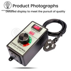 4000W Electronic Voltage Regulator Stepless AC Motor Speed Controller 110V/220V