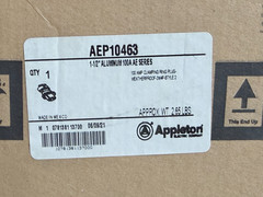 NEW APPLETON AEP10463 100A 4 Pole 3 Wire Clamping Ring Plug, Style 2, Aluminum