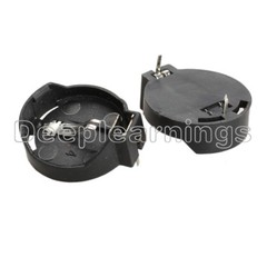 100PCS CR2025 CR2032 3V Button Coin Cell Battery Socket Holder Box Case ROHS NEW