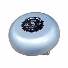 SUNS CB-6-24 Gray 24V Alarm Bell 6 Inch 24 Volt DC (6″ in 24 VDC)