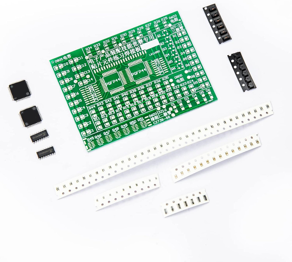 SMD Practice Kit Soldering Skill Training Project SMT Electronic Components D…