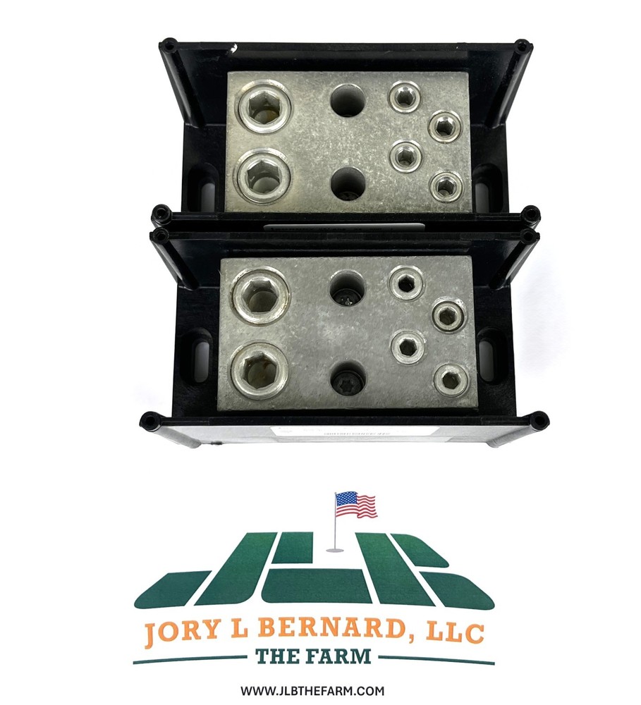 BURNDY, BDB-24-500-1, LOT OF 2, VERSI-POLE POWER DISTRIBUTION BLOCK, 1 POLE, NEW