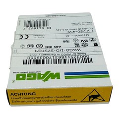 WAGO 750-459 INPUT MODULE ANALOG 4 CHANNEL 10 VDC NEW/NOS IN FACT SEALED BOX