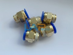 5Pcs 16mm Tube to 1/2 BSP Thread Push in Quick Connect Coupler Fittings PC16-04