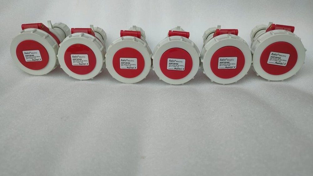 EN INDUSTRIAL FEMALE PLUG 3P+T 400VAC 6H IP 67 ASFI2142 16A 50-60Hz LOT OF 3