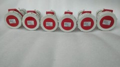 EN INDUSTRIAL FEMALE PLUG 3P+T 400VAC 6H IP 67 ASFI2142 16A 50-60Hz LOT OF 3
