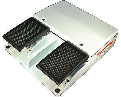 SUNS FS-62-SL-A UL Certified Aluminum Die Cast Dual Pedal Medical Foot Switch