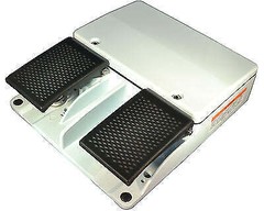 SUNS FS-62-SL-A UL Certified Aluminum Die Cast Dual Pedal Medical Foot Switch