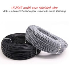 UL2547 Multi Core Shielded Wire Signal Cable 18AWG-28AWG 2/3/4/5/6/7/8 Core