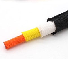 Braided Split Cable Wire Sleeve Self-WRAP Wire Harnessing Sheathing Many Colours