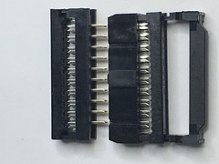 Flat Cable 20 Pin Wires IDC Ribbon 6 Ft. 25mm 5 sets connectors male to cable