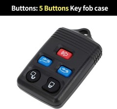 Replacement Key Fob Shell Case for 2003-2010 Ford Expedition & Navigator 5-Butto