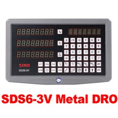 Lathe Mill Dro Digital Readout Metal SDS6-3V+Linear Encoder 5U TTL Scales