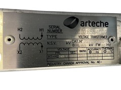 ARTECHE VRL-7 Voltage Transformer 2400V 120V Ratio 20:1 Medium Voltage VT NEW