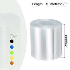 Battery Wrap 80mm Flat 33 ft PVC Heat Shrink Tube Wraps Clear