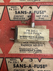 Sans-A-Fuse FA 225-1 Circuit Breakers 6x NOS – Replaces RCA 945-392-5 & Warwick