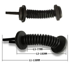 1X 30mm*30mm Car Harness Wiring Door Tube Rubber Sleeve Dust-proof Tube US