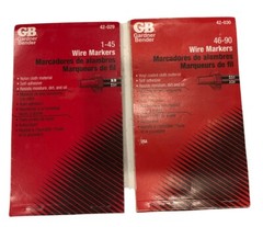 [Lot of 2] Gardner Bender GB Nylon Cloth Wire Markets 1-45 and 46-90/42-029 and