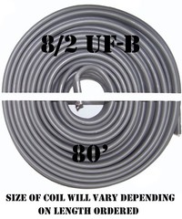 8/2 UF-B x 80′ Southwire Underground Feeder Cable