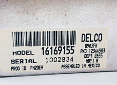 Delco Model 16169155 is an OEM AM/FM Radio General MOtors Vehicles 1994-97 NOS