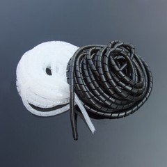 Spiral Cable Wire Wrap, Cord Covers Bundle Sleeve Hose Black/White 4mm-30mm
