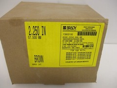 BRADY B30C-2250-595-BR CONTINUOUS INDOOR/OUTDOOR VINYL LABEL 2.25″ X 100FT BROWN