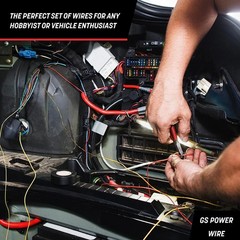 GS Power CCA 400ft 18 Gauge Wire Automotive 200ft 200 ft-Bonded, Red/Black