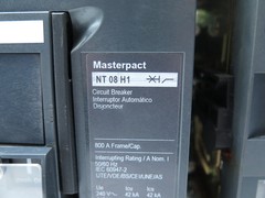 Schneider / Merlin Gerin NT08H1 Masterpact 800A 1000V Circuit Breaker & Lock