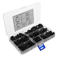260 Pcs Electrical Wire Protector Grommet Rubber Gasket for Sealing Wires