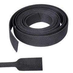 1″ Dia Braided Cable Sleeve Split Wire Loom Cord Management Heat Resistant Cover
