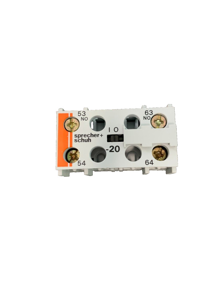 CS4-P20 Sprecher & Schuh Auxiliary Contact, 380V-500V, 2-10A, 2 NO