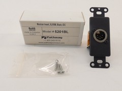 Pathway 5201BL Male 5 Pin XLR Modular Insert w/ Terminals XLR5M Black IDC – N…