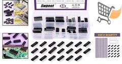 40Pcs Logic IC Assortment Kit 74HCxx 74LSxx Series Digital IC Chips for Projects