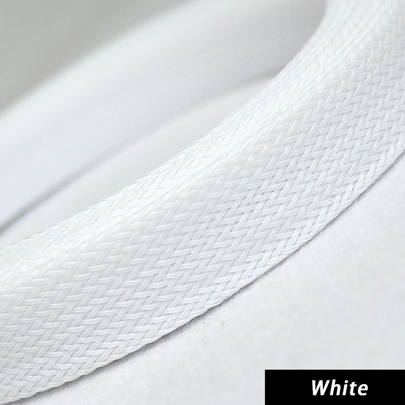 20mm Width Coloured PET Expandable Braid Sleeving Cable Wire Sleeve Sheath Dense