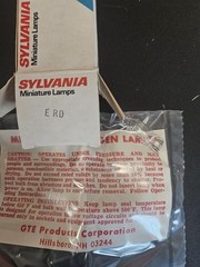 Vintage SYLVANIA ERD Miniature Halogen Lamps GTE Products Made In USA NOS Box